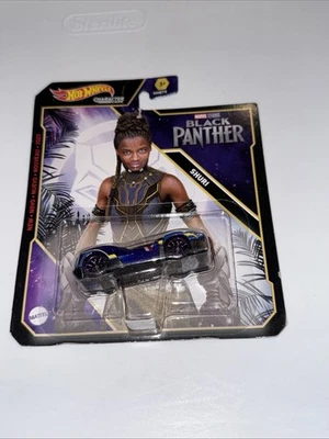 Hot Wheels  Character Cars Marvel Black Panther SHURI 2023 Car NEW - Image 1 of 4