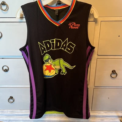 Adidas Pixar Youth Toy Story Rex Dinosaur Basketball Jersey Size XL - Image 1 of 4