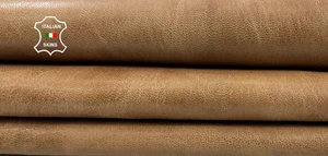 ARENA VINTAGE ASPECTO USADO BRONCEADO VEGETAL CUERO DE CABRA GRUESO 6 pies cuadrados 1,3 mm #C5441 - Imagen 1 de 7