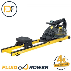 Fluid Neon Plus (Yellow) Indoor Rower (4 LEVEL PLUS Water Resistance Tank) - Picture 1 of 7
