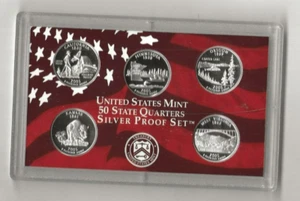 2005 s 5-piece silver quarter proof set no box or COA - Picture 1 of 2