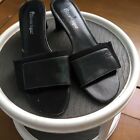 ladies sandal   heel  A Elienne   , black, Size 8m      A563