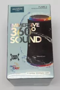 Anker Soundcore Flare 2 Portable Wireless Waterproof Bluetooth Speaker Black NEW - Picture 1 of 9