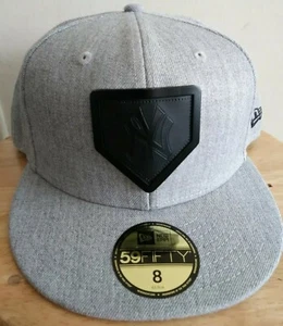 NY Yankees Hat New Era New York 59FIFTY Cap Flat Wide Brim MLB USA Men's 8 New - Picture 1 of 10