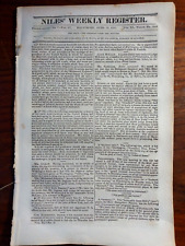 1831 Niles Weekly Newspaper -Southern Views, Henry Clay Presidential Candidate