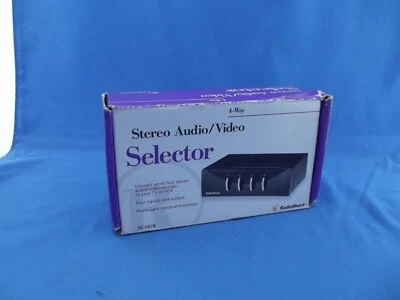 Vintage Radio Shack 4 Way A/V Audio Video Selector Switch 15-1978 - Image 1 of 4