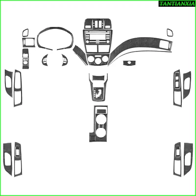For Subaru Impreza WRX STI 2008-14 Carbon Fiber Full Interior Console Trim Kit Foto 1 de 4