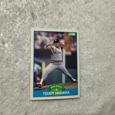 1989 Score MLB Baseball Card Teddy Higuera Milwaukee Brewers Mint #132
