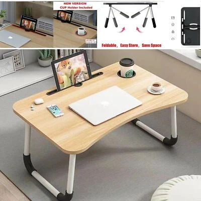 Folding Laptop Table Bed Sofa Tray Lap Portable Computer Desk Stand Breakfast - Image 1 of 4