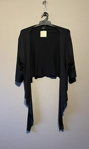 Kitaku Black Jacket T502LY, Long Sleeve Size 22, 24, 26, Rayon. Pls Mention Size - Picture 1 of 4