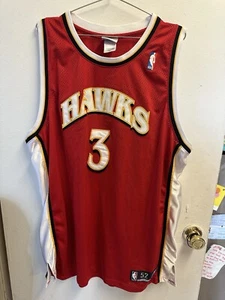 Hawks NBA Reebok Authentic Shareef Abdur-Rahim Jersey Sz 52 - Picture 1 of 3