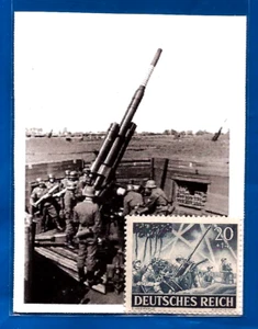 Drittes 3. Reich Nazi Deutschland 88mm Ak Ak Flugabwehr Batterie Stempel MNH 1943 - Bild 1 von 2