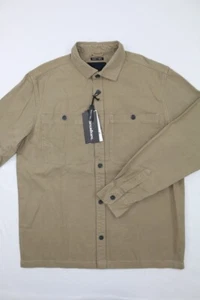 Threadbare Mens Heavy Twill Shirt Jacket Stone Size M Cotton The Shacket - Picture 1 of 11