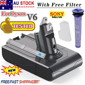 9500mAh For Dyson V6 Battery SV03 SV04 SV09 DC58 DC59 DC61 DC62 DC74 v6 Animal - Picture 1 of 12