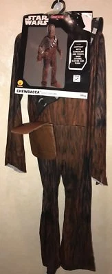 niño talla mediana 8/10 CHEWBACCA NUEVO NUEVO CON ETIQUETAS DISFRAZ HALLOWEEN STAR WARS MÁSCARA COMPLETA Foto 1 de 3