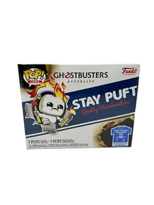 Funko POP! Collectors Box: Ghostbusters Afterlife Mini Puft On Fire POP & Tee L - Picture 1 of 6