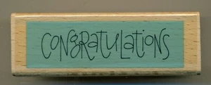 CRAFTS - RUBBER STAMP - STUDIO G - CONGRATULATIONS - Imagen 1 de 2