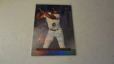 1997 SCORE BOARD #5 VISIONS SIGNINGS JOSE CRUZ JR. BASEBALL CARD - Image 1 of 2