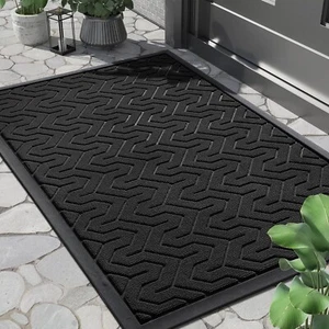 Front Door Mat outside Entrance, 29.5X17 Waterproof Outdoor Indoor Welcome Mat, - Picture 1 of 6