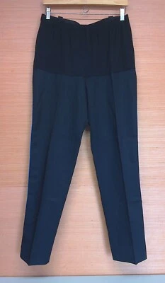Horace Small Blue Elastic Waist Maternity Work Uniform Pants TA22893 Size 6R - Image 1 of 4