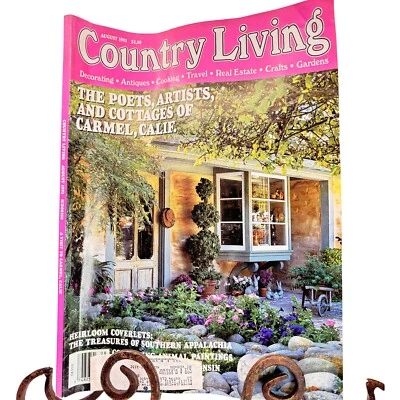 Country Living Magazine August 1993 Decorating Crafts Cooking Antiques Gardens - Image 1 of 3