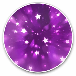 2 x Vinyl Stickers 25cm - Purple Shooting Stars Design Cool Gift #14481 - Afbeelding 1 van 9