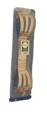 VINTAGE  BRACELET DE MONTRE CHATENOUD   NEUF DE STOCK   30 MM  PLAQUE OR   - Photo 1/4