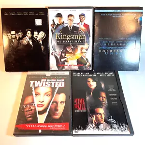 5 SAMUEL L. JACKSON MOVIES (DVD) Action Crime Drama Thriller Mystery Sci-Fi - Picture 1 of 17