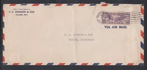 USA ADVERTISING COVER ENVELOPE S C JOHNSON & SON RACINE POSTMARKED SEATTLE - Picture 1 of 1