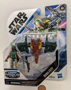 Star Wars.Mission Fleet.BOBA FETT.2,5" Actionfigur mit Fahrzeug E9600.NEU - Bild 1 von 4