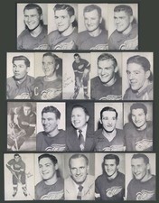1954-56 MCCARTHY DETROIT RED WINGS POSTCARDS ULLMAN & BUCYK ROOKIES GORDIE HOWE