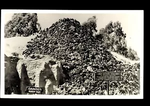 cartolina solo VULCANO ATTIVO nel sud CA spostato RPPC foto reale (P-1-D) - Foto 1 di 2