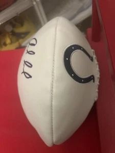 INDIANAPOLIS COLTS ANDREW LUCK AUTOGRAPHED WHITE PANEL FOOTBALL PSA/DNA - Picture 1 of 4