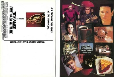 TWIN PEAKS ORIGIANAL FWWM PROMOTIONAL POST CARD PROMO - Image 1 of 4