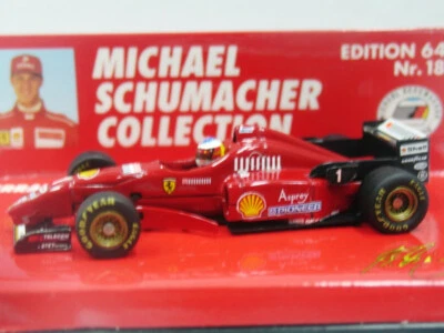 WOW EXTREMELY RARE Ferrari F310 Schumacher 18 Nürburgring 1996 1:64 Minichamps - Image 1 of 4