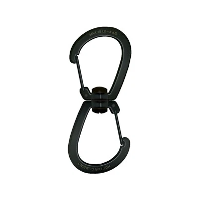 Sun Company HikeHitch 360 (Medium) – Heavy-Duty Rotating Double Carabiner Clip