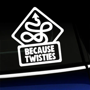 Because Twisties - Funny Sticker Decal for MINI Cooper - You choose color! - Picture 1 of 26