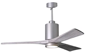 52" Matthews Patricia-3 Brushed Nickel LED Damp Fan with Remote - Picture 1 of 1