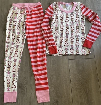 Hanna Andersson Dr Seuss Cindy Lou Who Pajama Set PJ Holiday Christmas Womens XS - Image 1 of 4