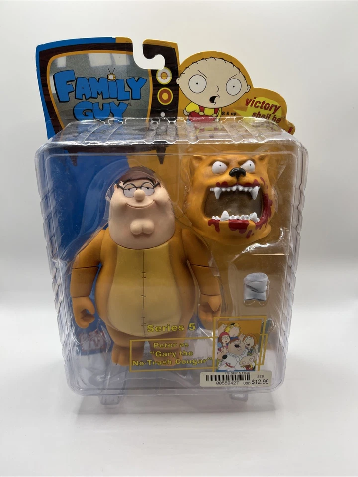 Family Guy Peter As Gary The No Trash Cougar Figura Serie 5 Mezco Toy! 2006 Foto 1 de 4