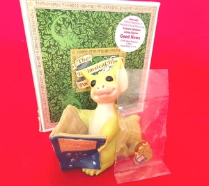 POCKET DRAGONS - GOOD NEWS COLLECTORS CLUB FIGURINE + PIN BADGE - MINT in BOX - Picture 1 of 8