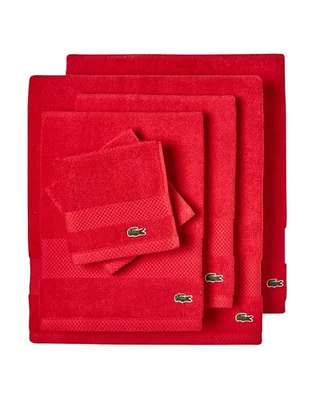 Lacoste Heritage Anti-Microbial Supima Cotton 6 Piece Bundle Towel, Formula 1. - Image 1 of 2