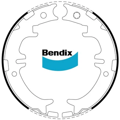 Bendix Brake Shoes for Toyota Tarago MCR30W, MCR40W 3.0L 1MZ-FE Petrol 2000-2005 - image 1 of 2