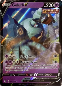 Juego de cartas coleccionables Pokémon Golurk V 070/203 Holofoil SWSH07: Evolving Skies - Imagen 1 de 2