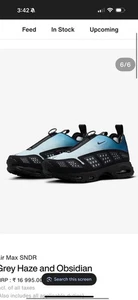 ■ Mujer Air Max Thunder Obsidian/Negro/Gris Haze Nuevo US6.5W AIR MAX SNDR - Imagen 1 de 6