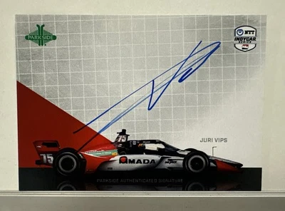 2025 Parkside Indycar Signature Series Car Juri Vips Autographed Card - Image 1 of 2