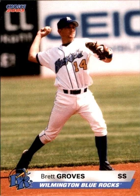 Brett Groves 2003 Choice Wilmington Blue Rocks #15 RC FREE SHIPPING AutographDen - Image 1 of 2