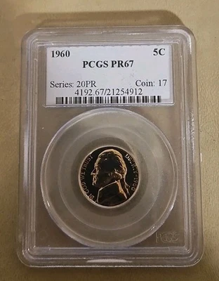 1960 PCGS PR67 Jefferson Nickel - Image 1 of 4