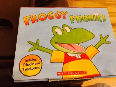 Froggy Phonics Box Set 12 Lot (10 Books And 2 Workbooks) Scholastic Readers - Image 1 of 4