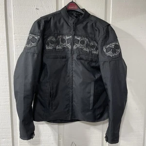 Vance Leathers Textile Skull Motocycle Jacket Size Large - Picture 1 of 15